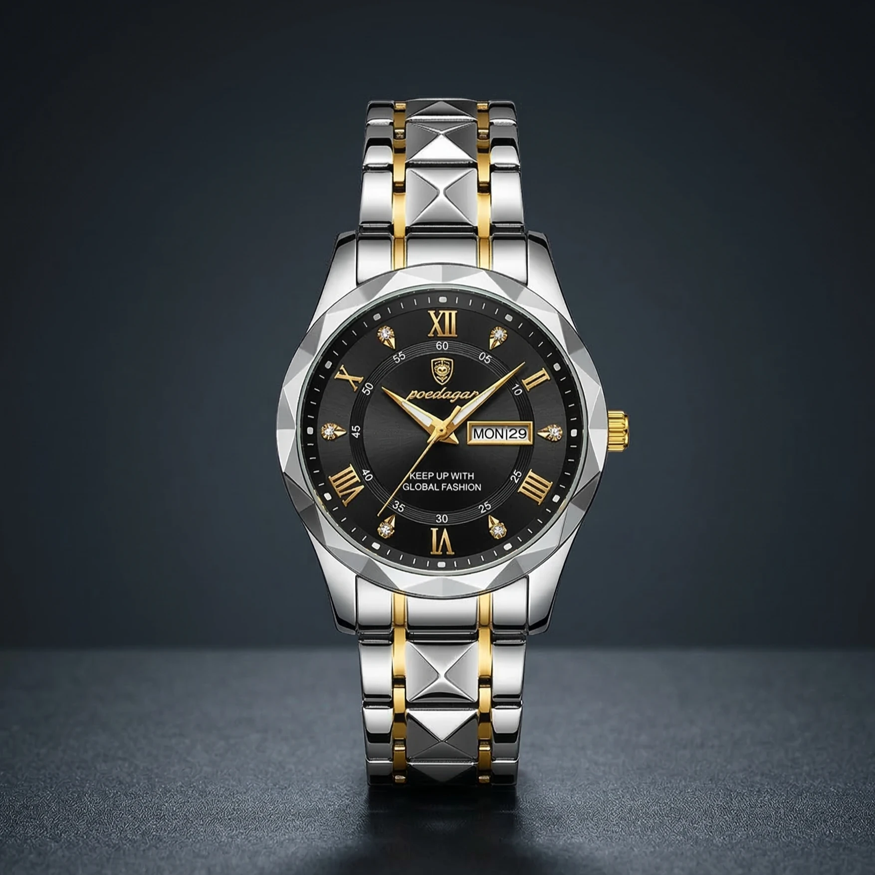 Poedagar Luxury Men's Watch-12681-M