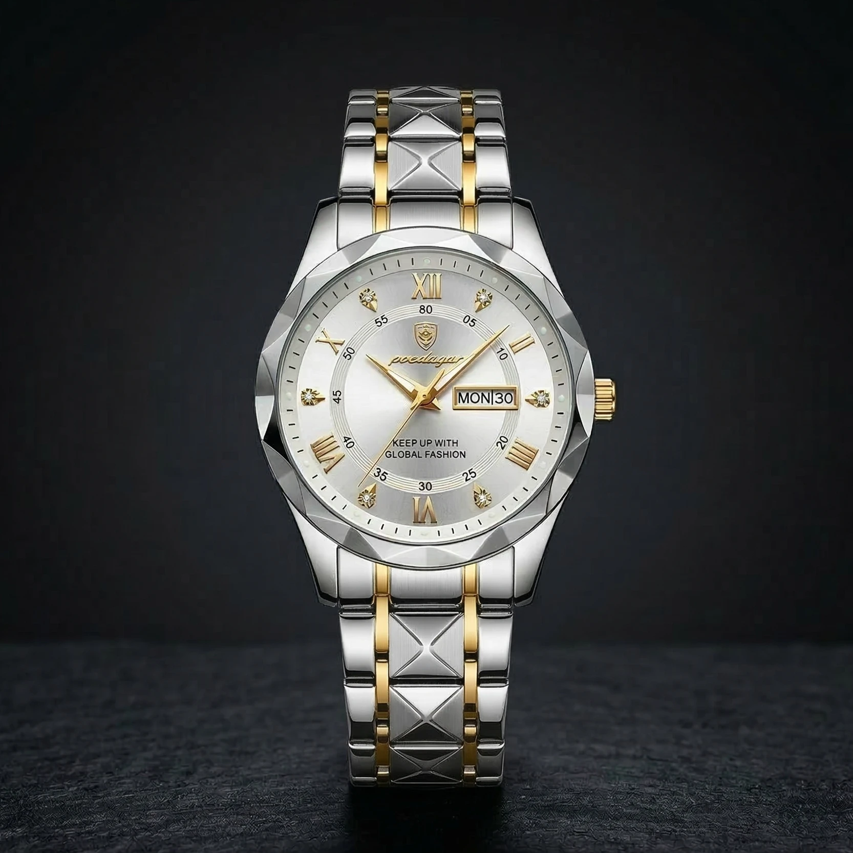 Poedagar Luxury Men's Watch (Water Resistant)-12679-M