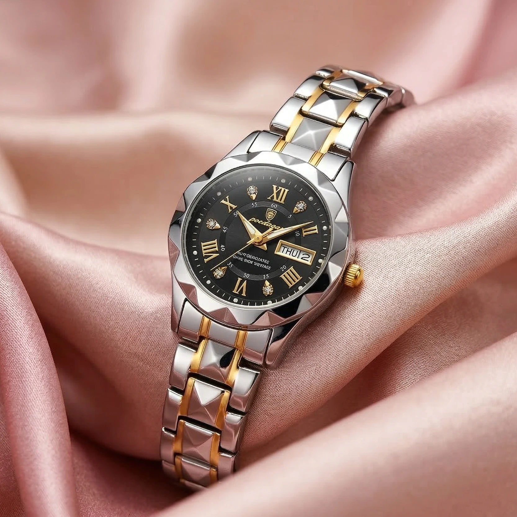 Poedagar Luxury Ladies Watch (Water Resistant)12685-M