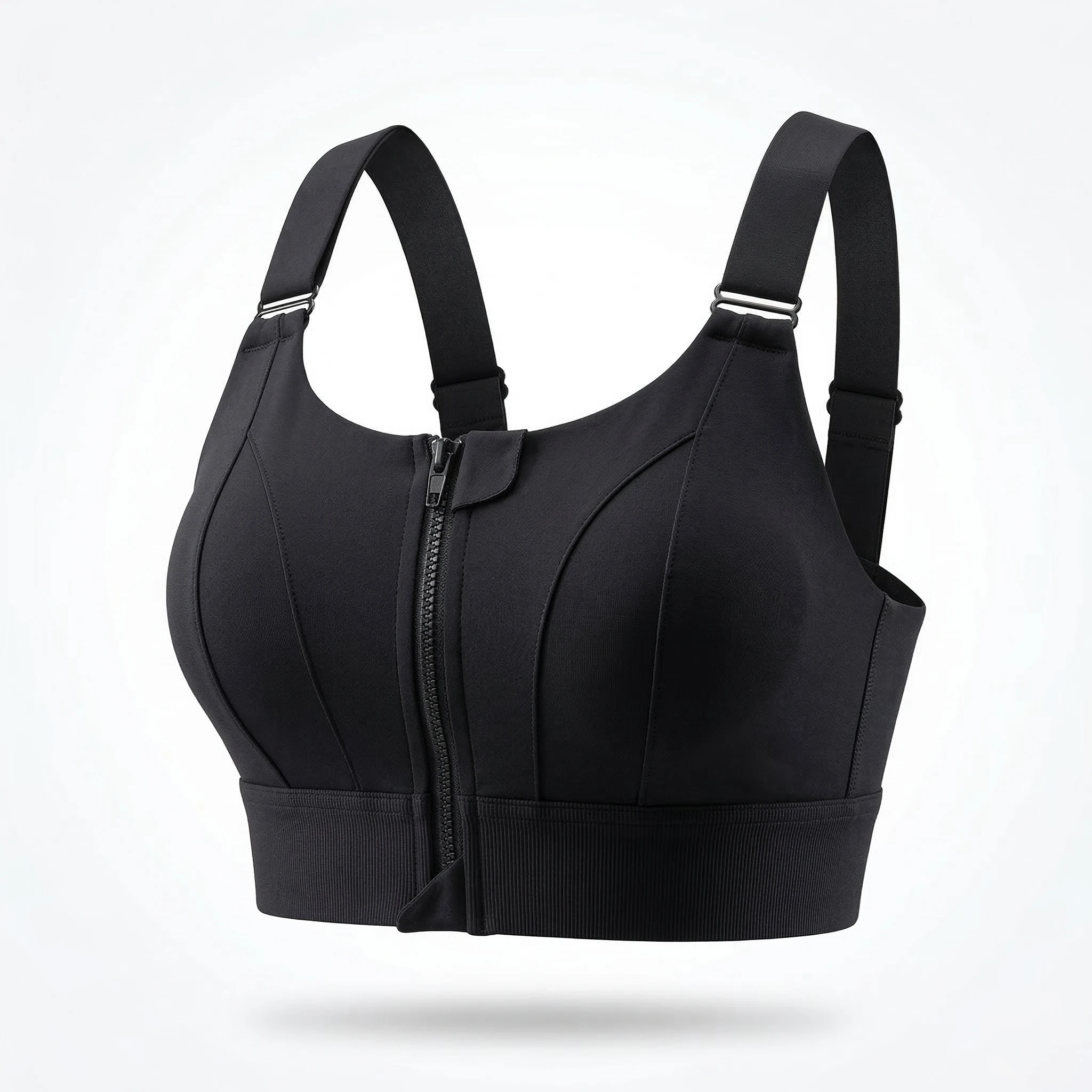 Front Zipper Sports Bra-13017