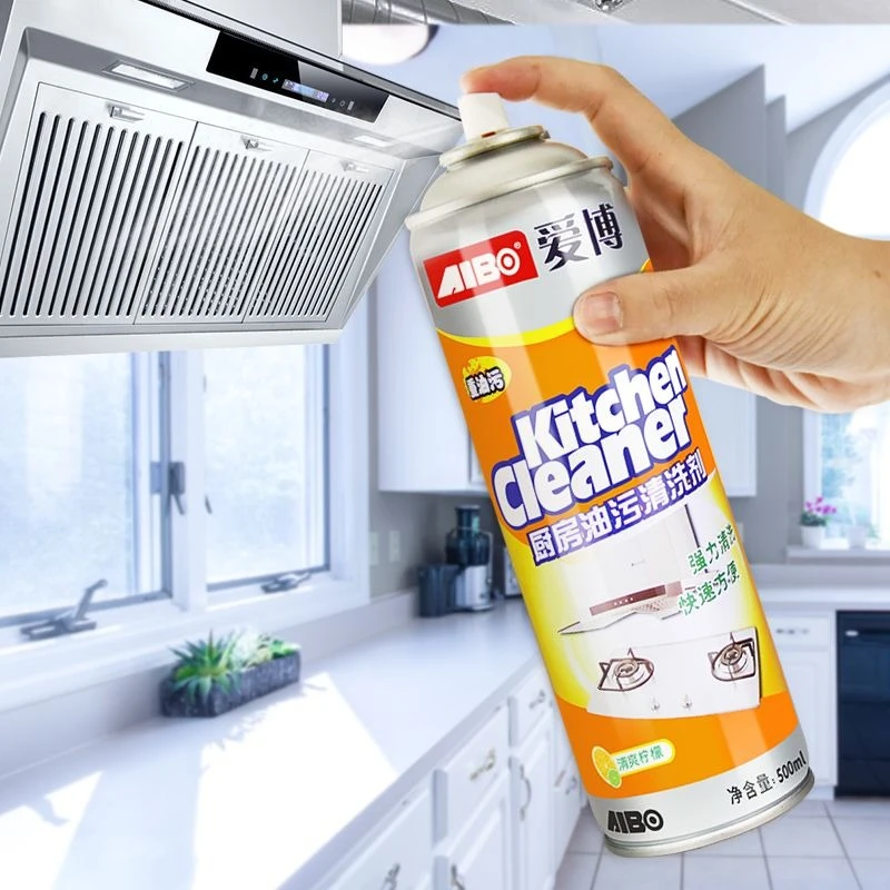 Kitchen Oil Stain Cleaner 500ml Kitchen Cleaner Foam Cleaning Spray