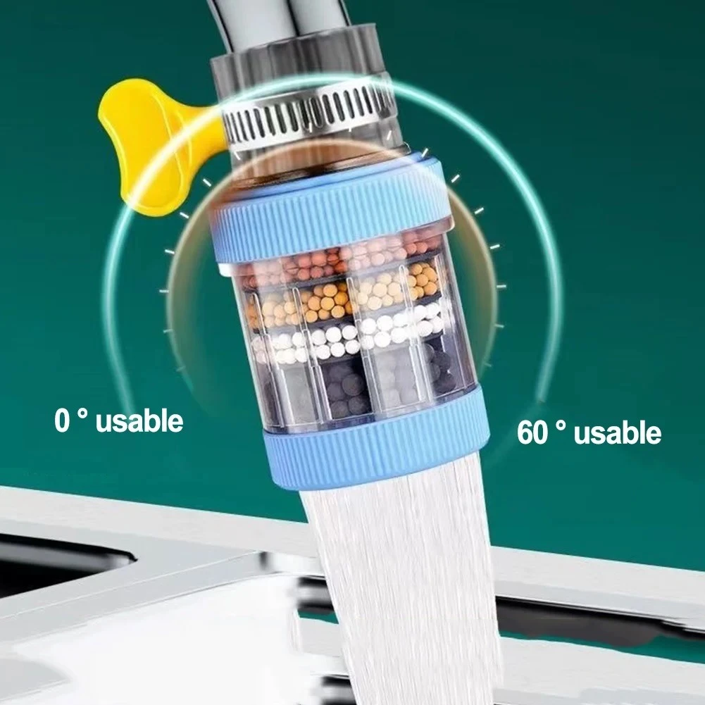 6 Layers Faucet Water Purifier Nozzle Coconut Charcoal Medical Stone