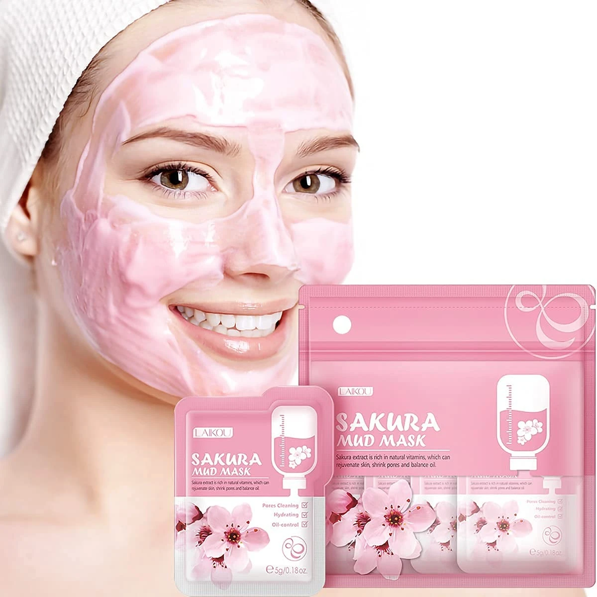 LAIKOU Sakura Mud Mask - 5g Face Mask