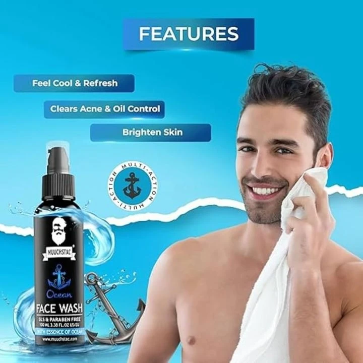 Muuchstac Ocean Face Wash for Men (100 ml)