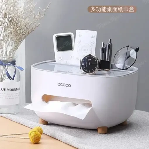 Multi-functional Car Tissue Box Light Luxury Storage Box Desktop