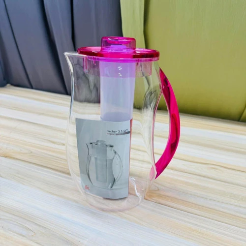 2.5 Liter Transparent Acrylic Water Juice Jug with Ice Tube