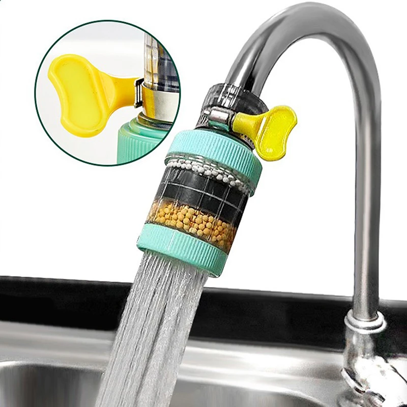 6 Layers Faucet Water Filter Tap Purifier Splash-proof Water Saving Bubbler for Bathroom Home Kitchen_Best Rate
