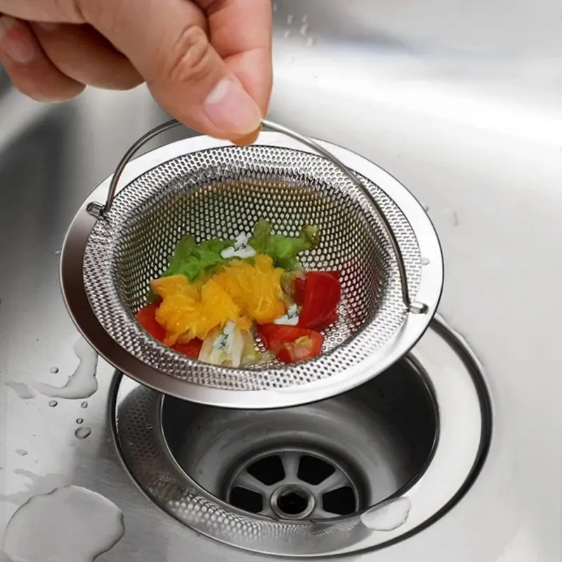 Stainless Steel Kitchen Sink Filter, Garbage Food Residue/Hair Catcher, Keep Your Bathtub