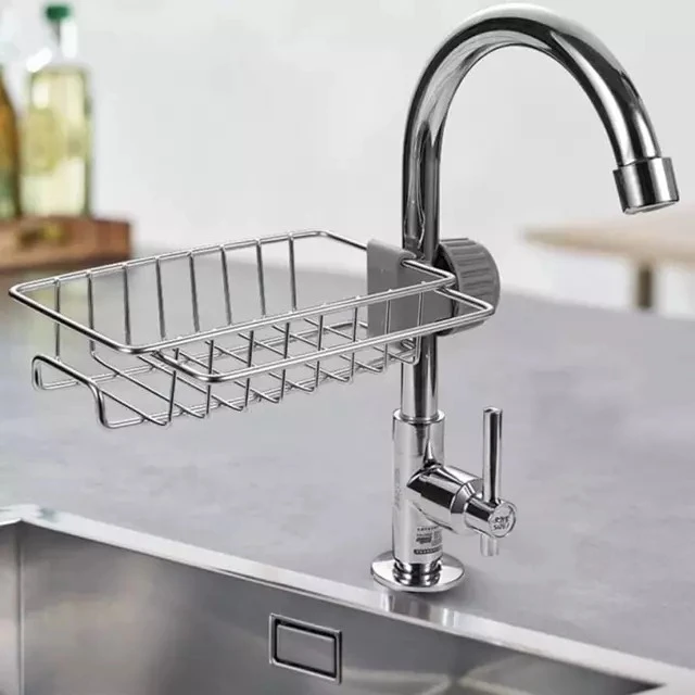 Drain Storage Rack Household Kitchen Toilet Bathroom Organizer Punch Free Sink