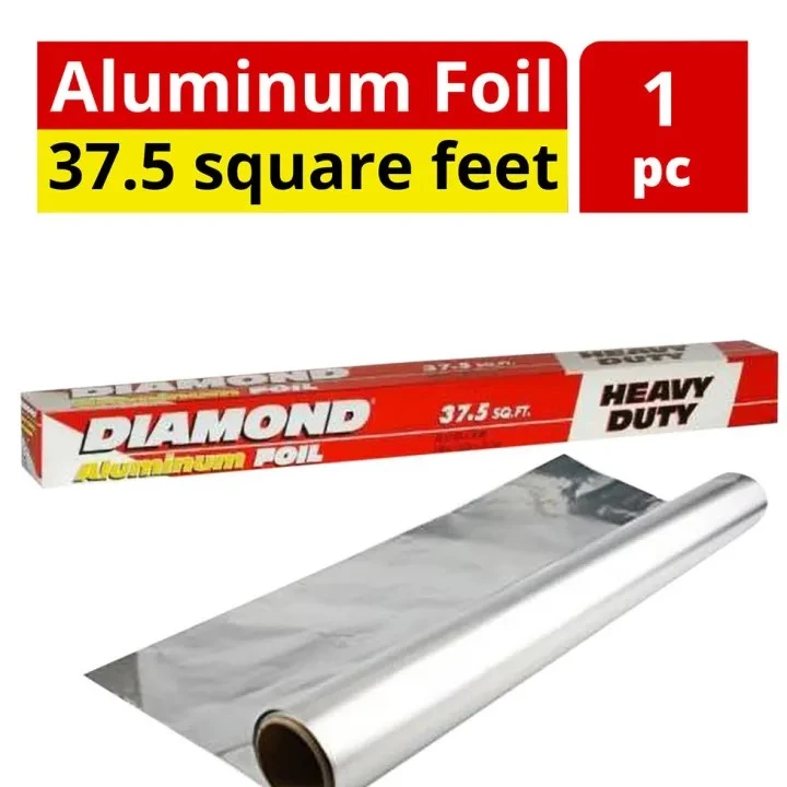 Diamond Aluminium Foil Paper Durable Essential For Kitchen Use 37.5 Sqf For Versatile Culinary Applications