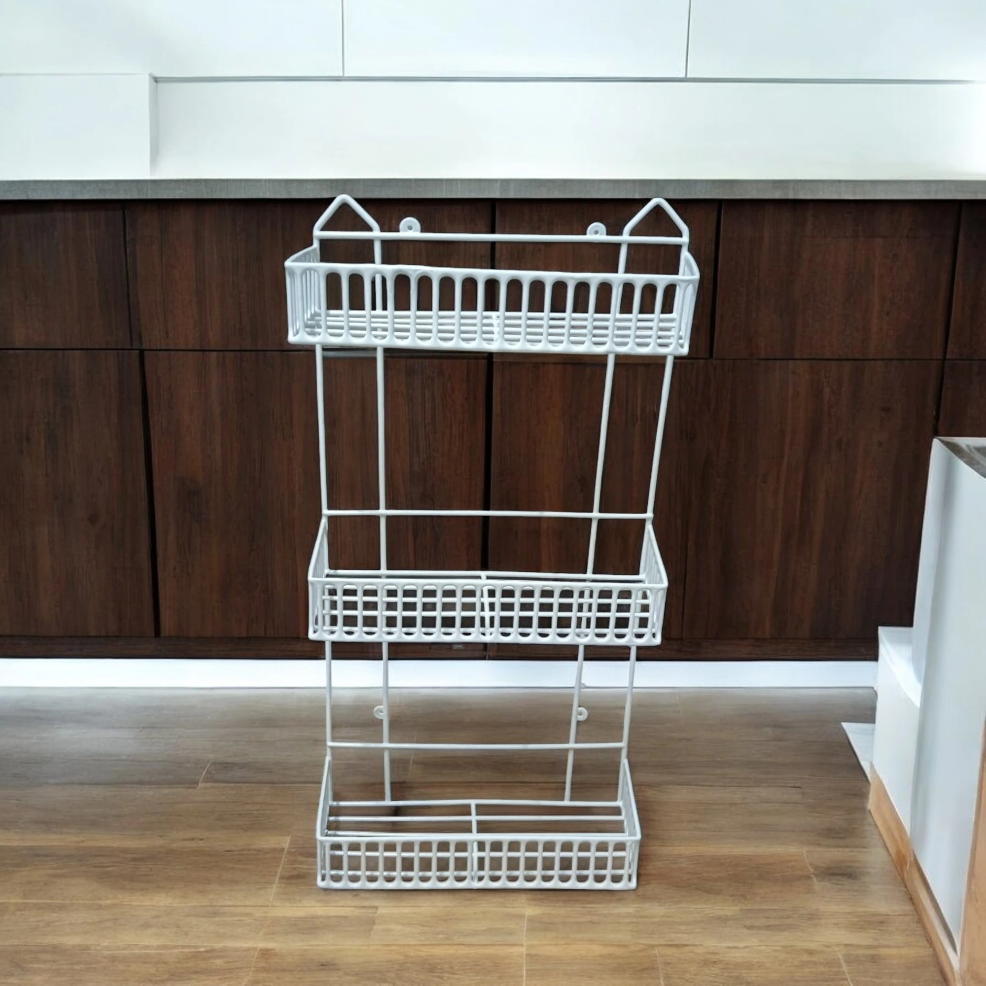 3, 2 Layer Wall Hanging Rack square shape for kitchen