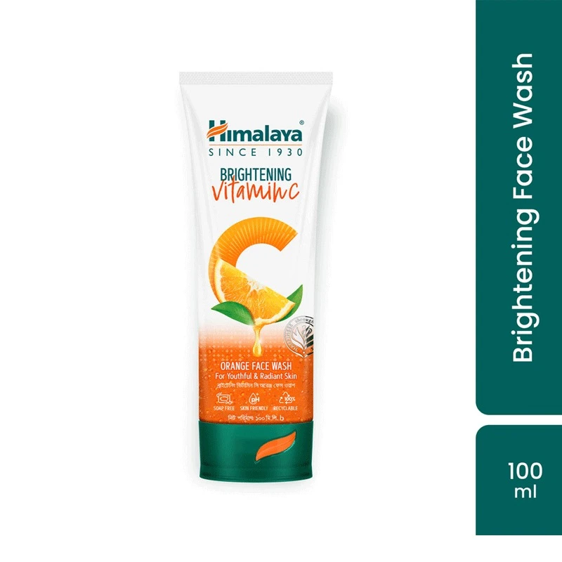 Himalaya Brightening Vitamin C Orange Face Wash - 100ml