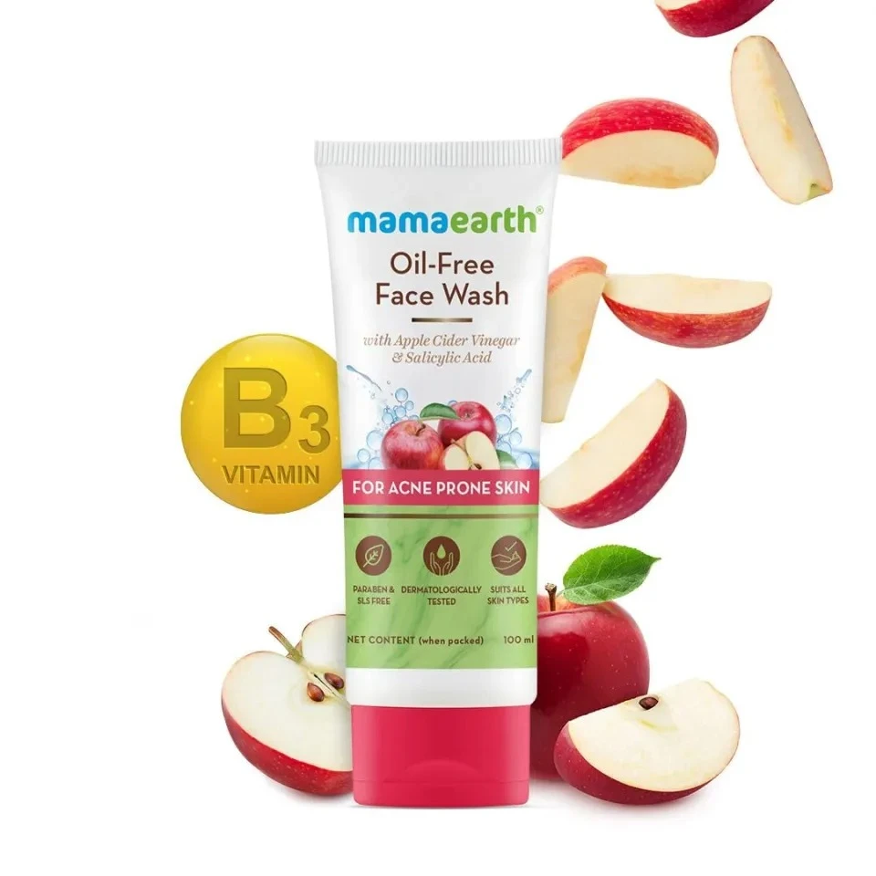 Mamaearth Oil Free Face Wash With Apple Cider Vinegar & Salicylic Acid - 100 ml