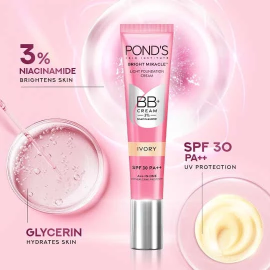 Pond’s Light Make-Up Glow BB Cream (Natural) – 18g