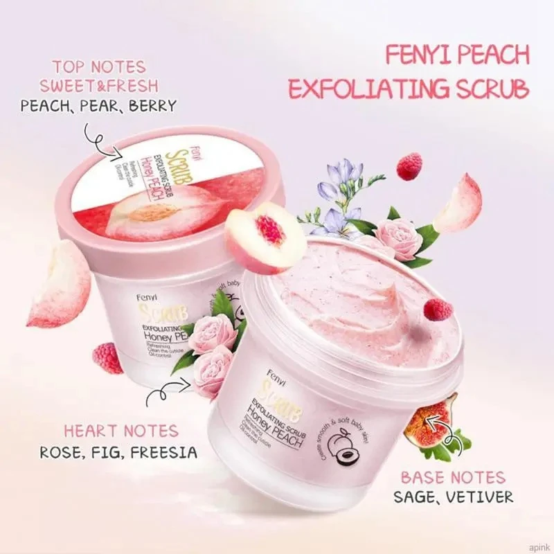 Fenyi Honey Peach Body Scrub | Exfoliating 100g