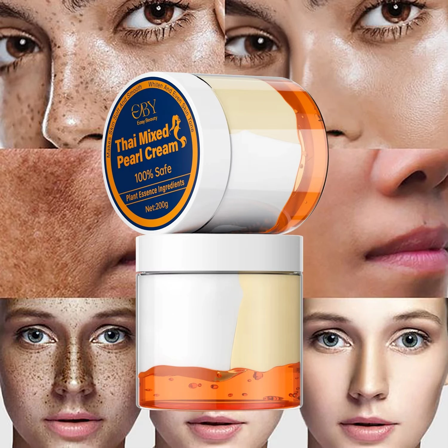 Thai Mixed Pearl Cream Fast Lightening Whitening Face Beauty Day And Night Creams